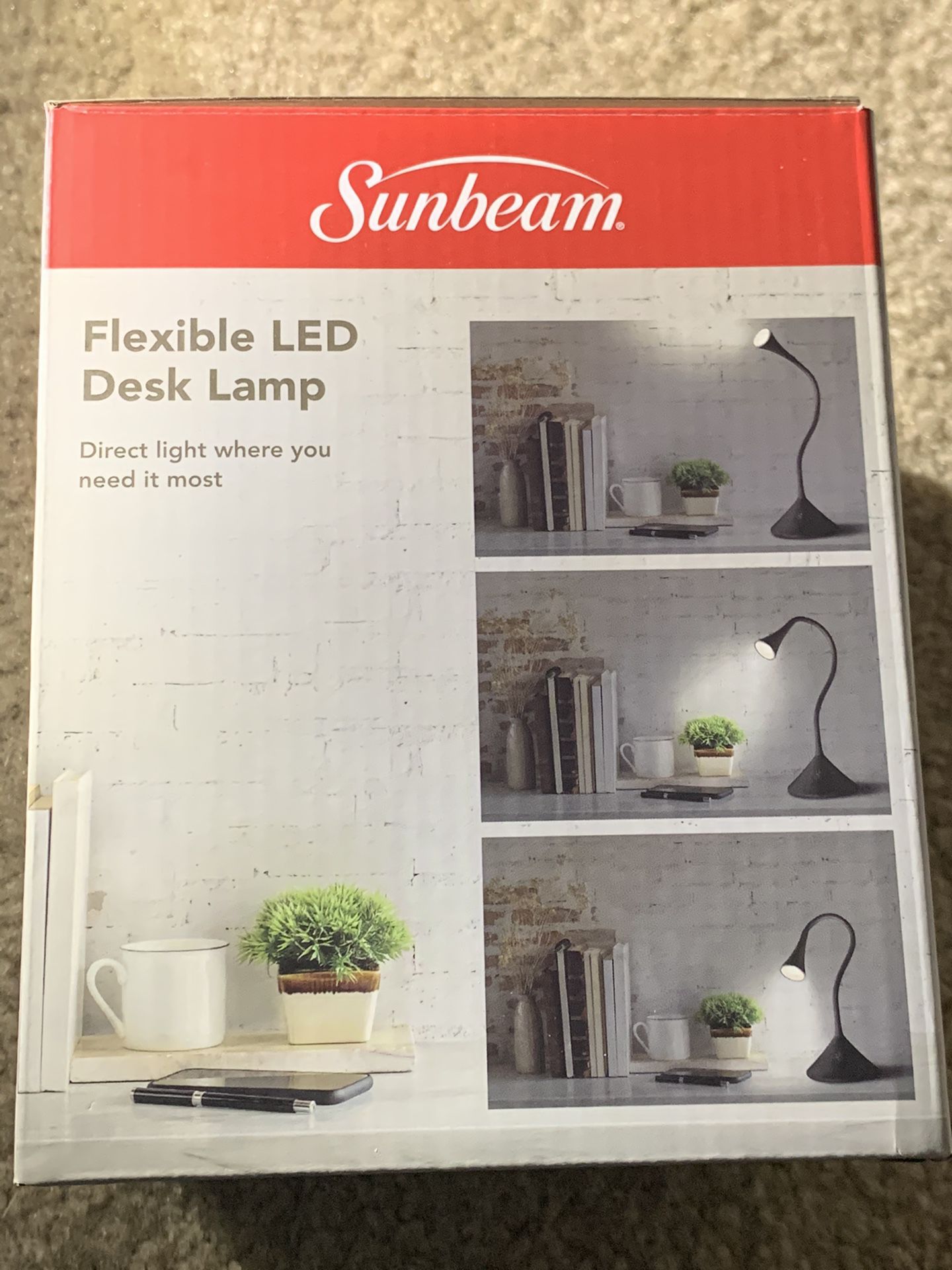 Sunbeam flexible LED desk lamp