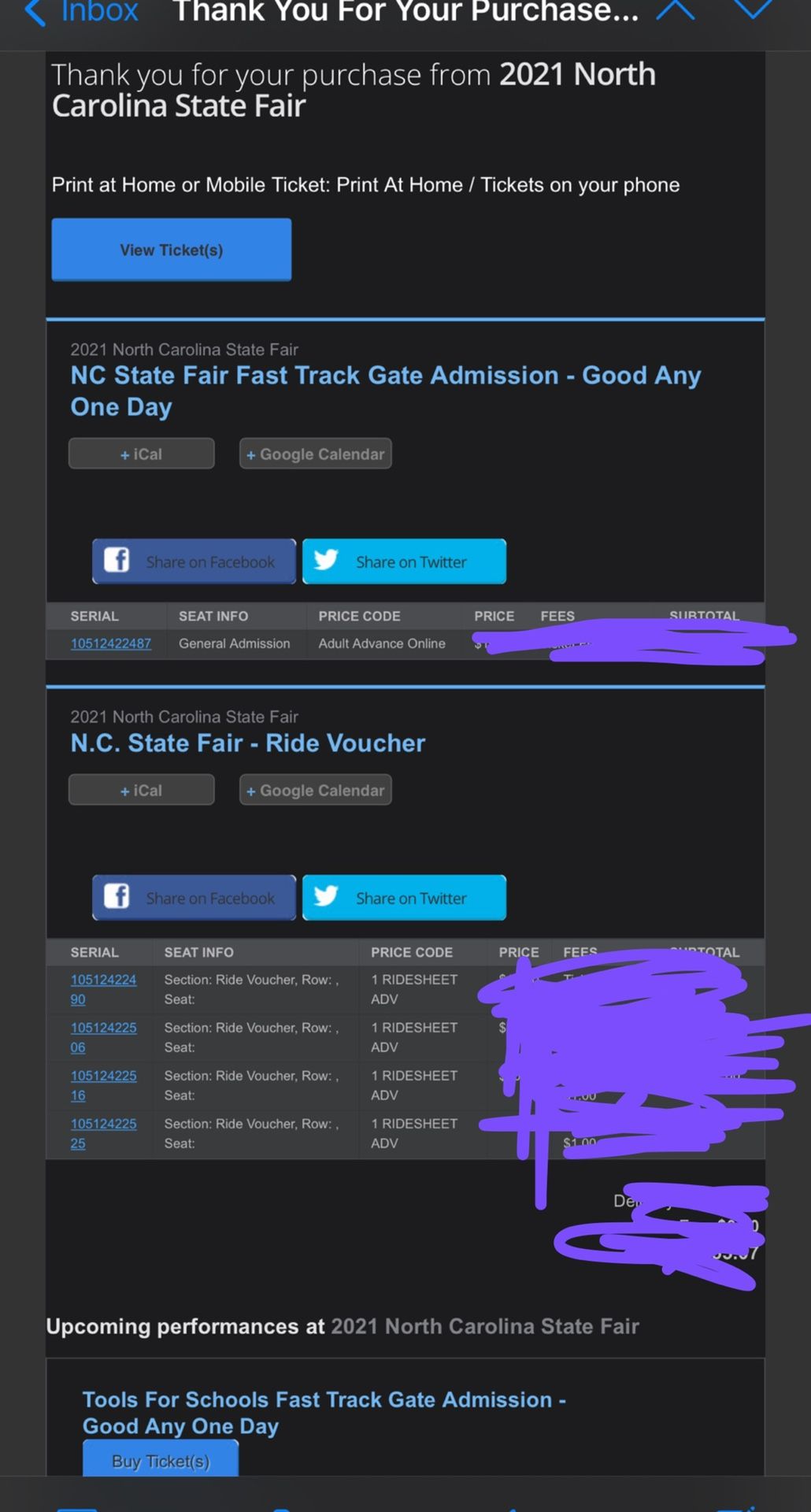 Fair Tickets