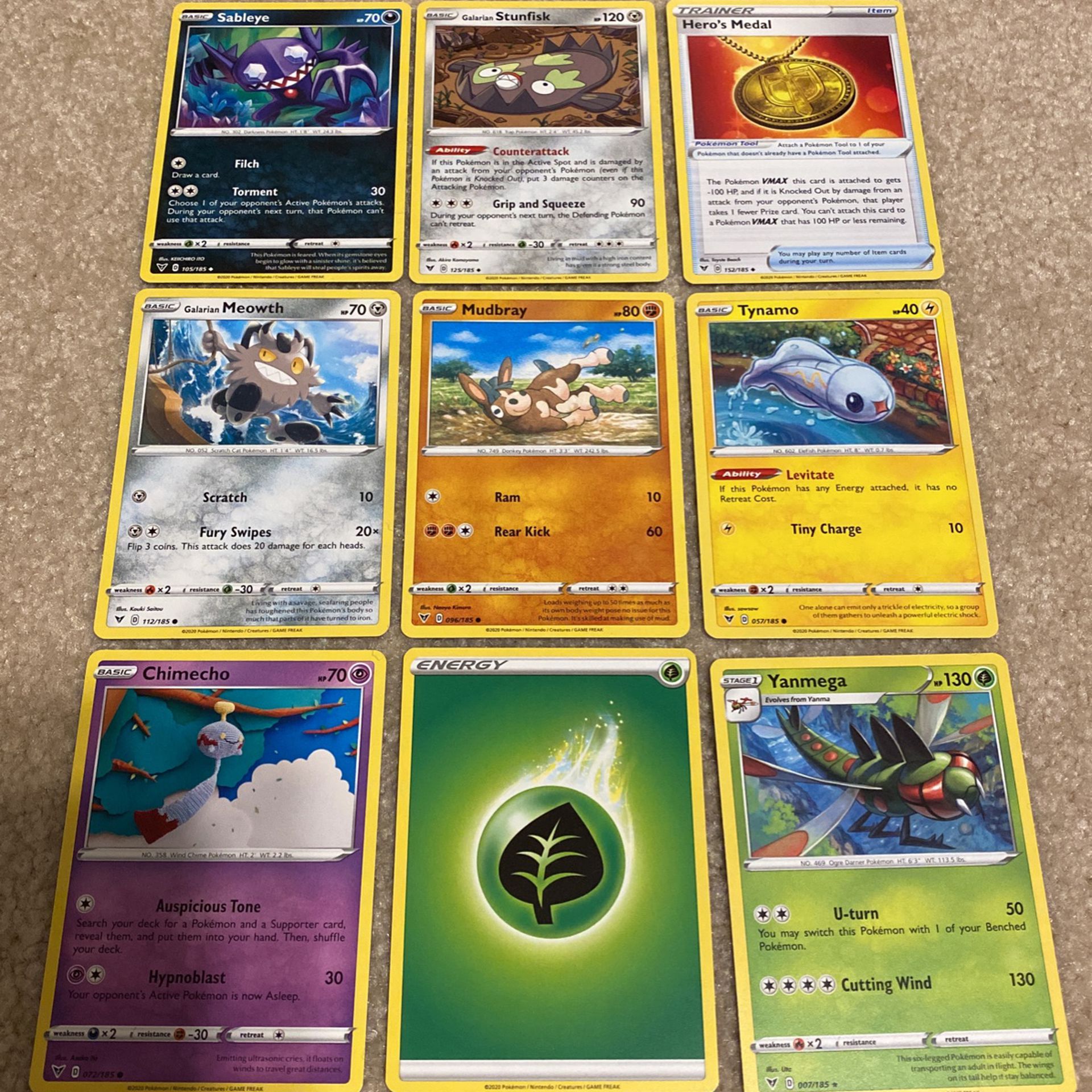 22 Pokémon Cards-$10
