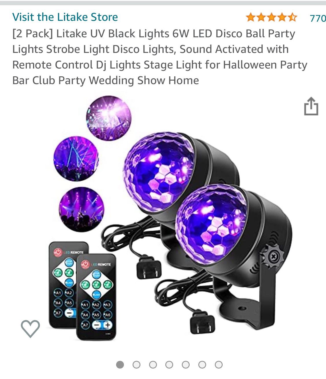 LED Party Lights with Remotes