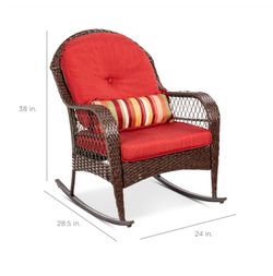 Outdoor Rocking Chair with Weather-Resistant Cushions Thumbnail