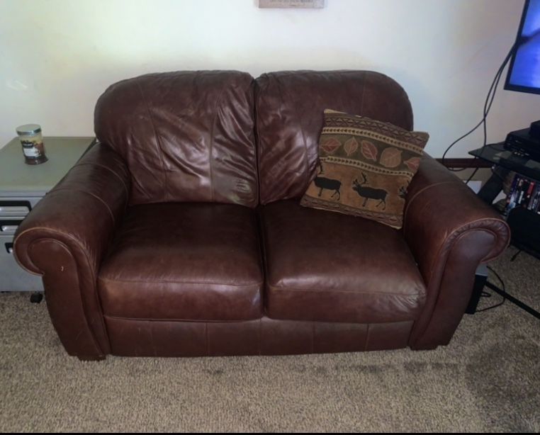 Leather Love Seat / Couch