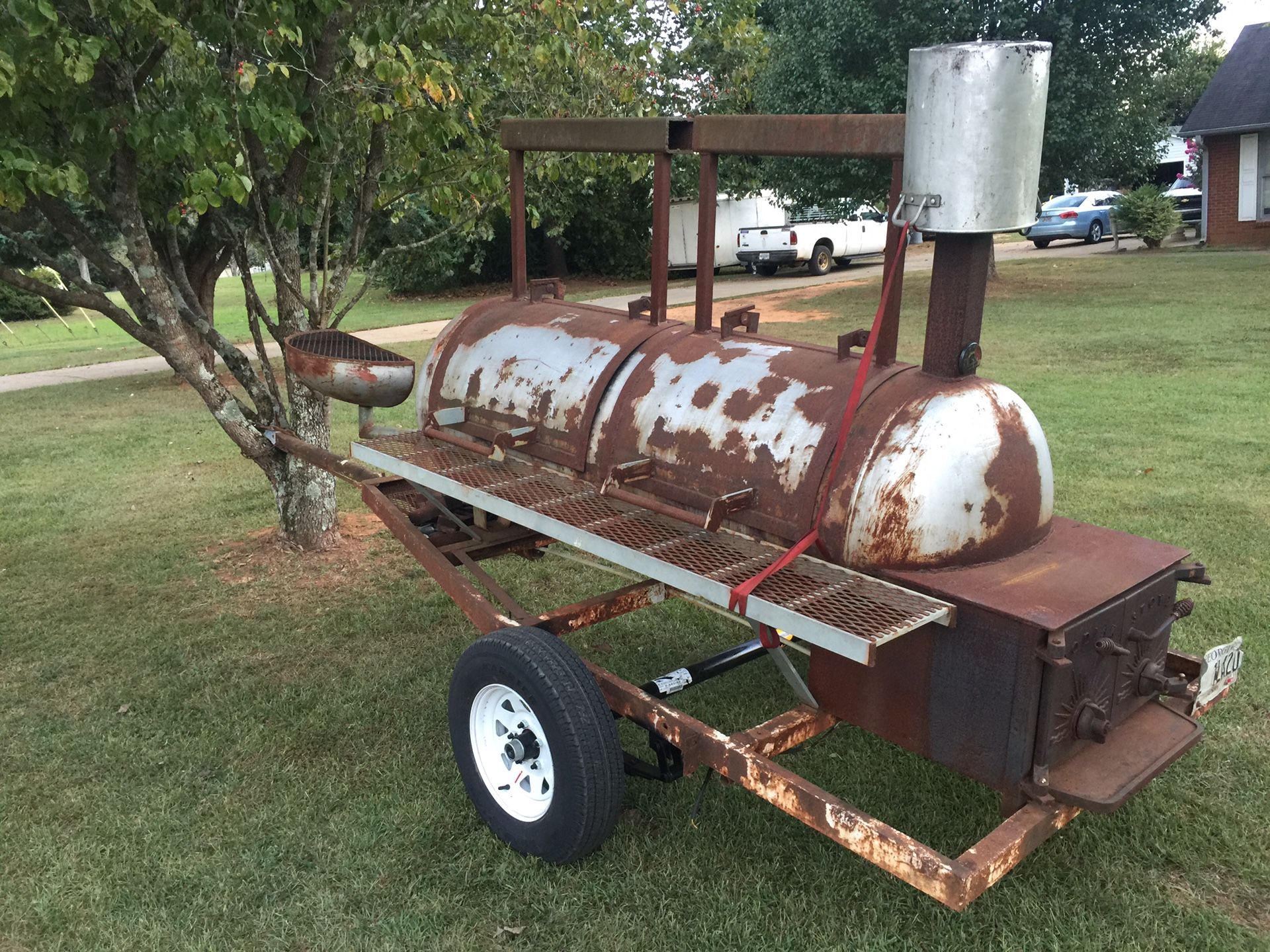 250 gallon pull behind smoker trailer for Sale in Ellenwood, GA - OfferUp