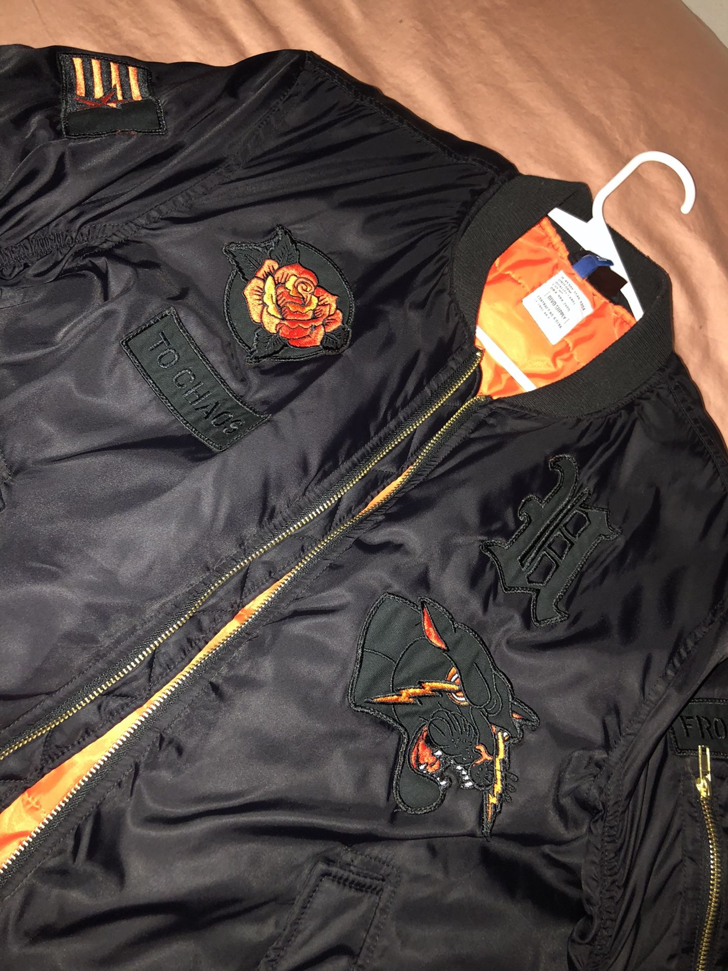 Chaos Bomber Jacket Sz Medium