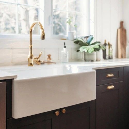 SINKOLOGY Bradstreet Farmhouse Apron Front Fireclay 30 in. Single Bowl Kitchen Sink in Crisp White - #75268- OS