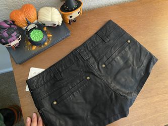 Free People faux Leather Shorts  Thumbnail