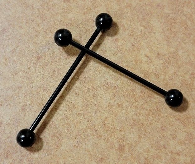 14 Gauge industrial ear Jewelry