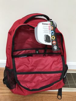 Swiss gear gray 15” laptop backpack (Red and Gray) Thumbnail