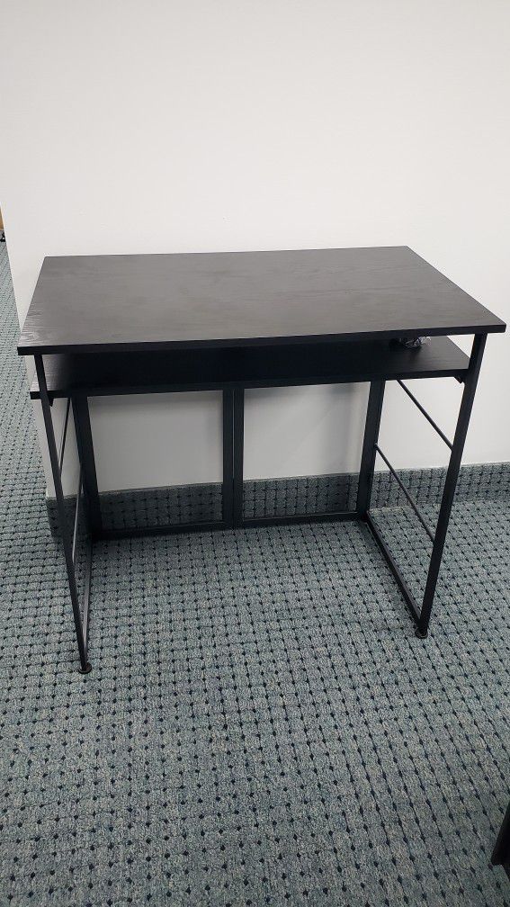 Foldable Black Desk