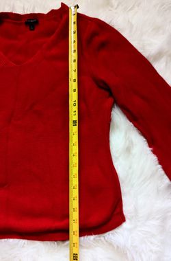 Talbots Women's V Neck Long Sleeve Sweater Cardigan Size L. 40% Rayon. -JW Thumbnail