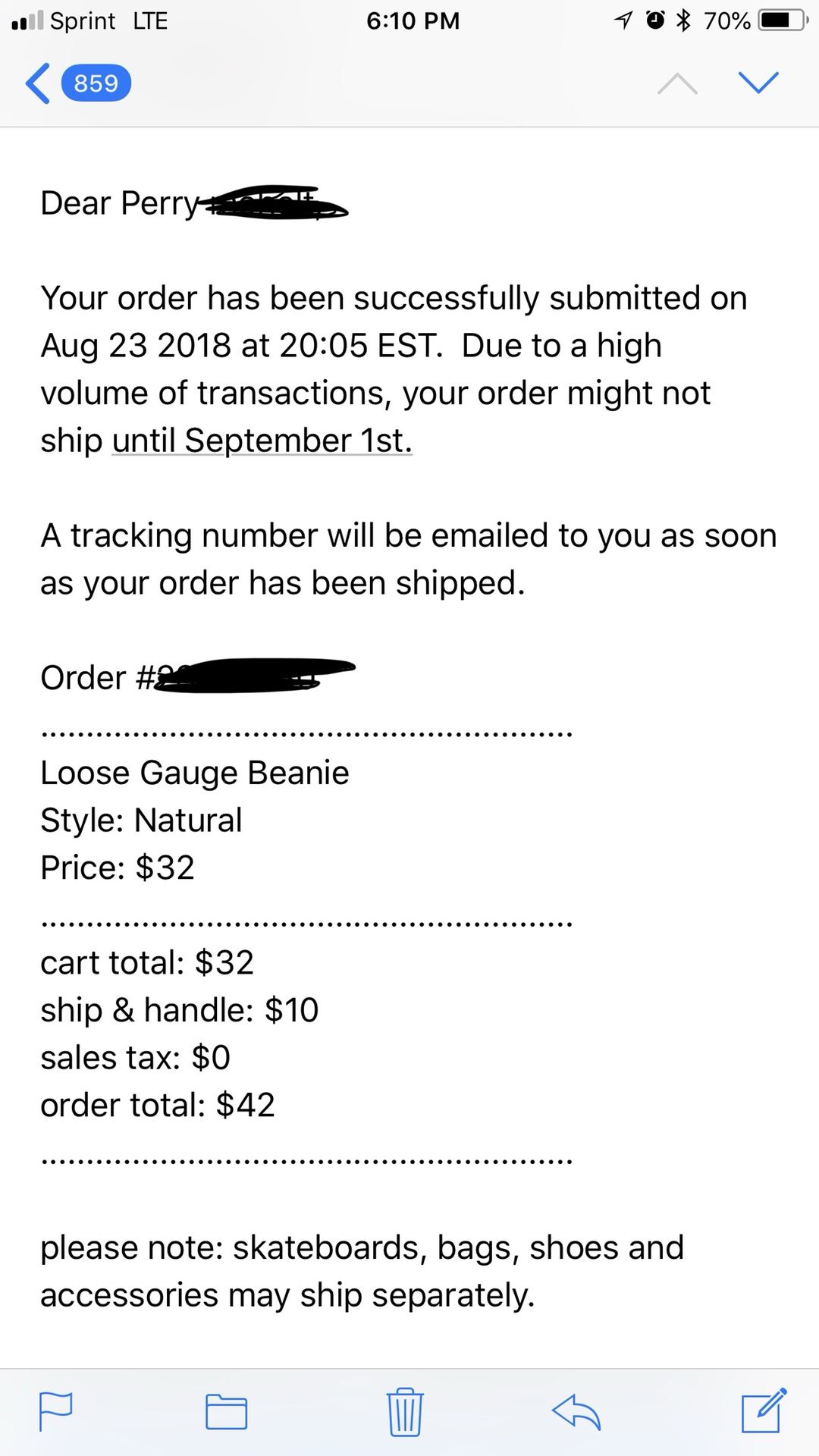 SUPREME LOOSE GAUGE BEANIE NATURAL
