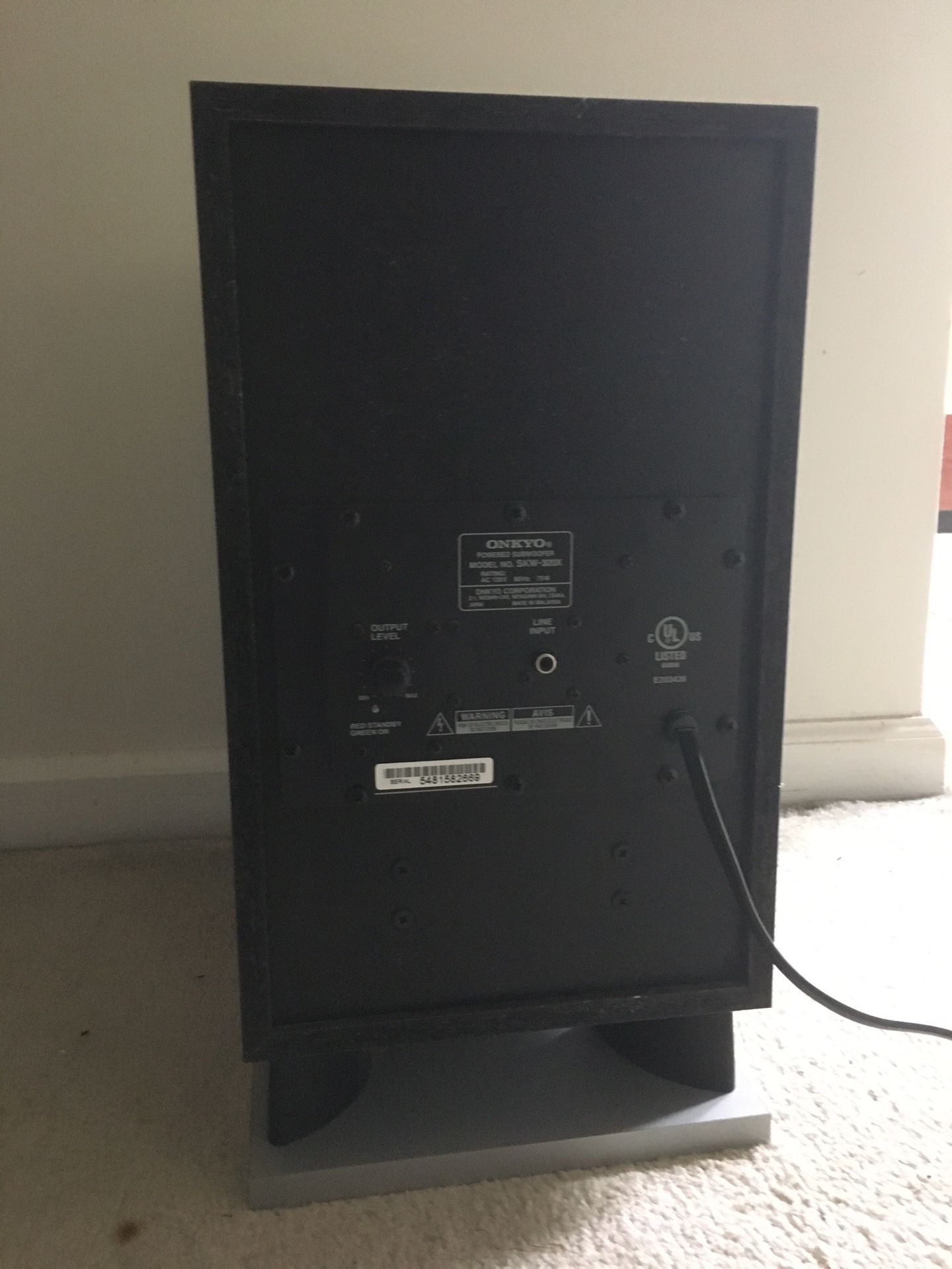 Nice Onkyo Powered Subwoofer!