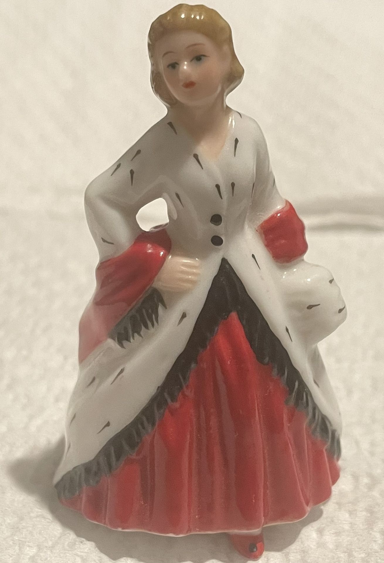 Ermine Coat M221 – Royal Doulton Figurine-Fine China-2005-2.25”-Christmas Miniature