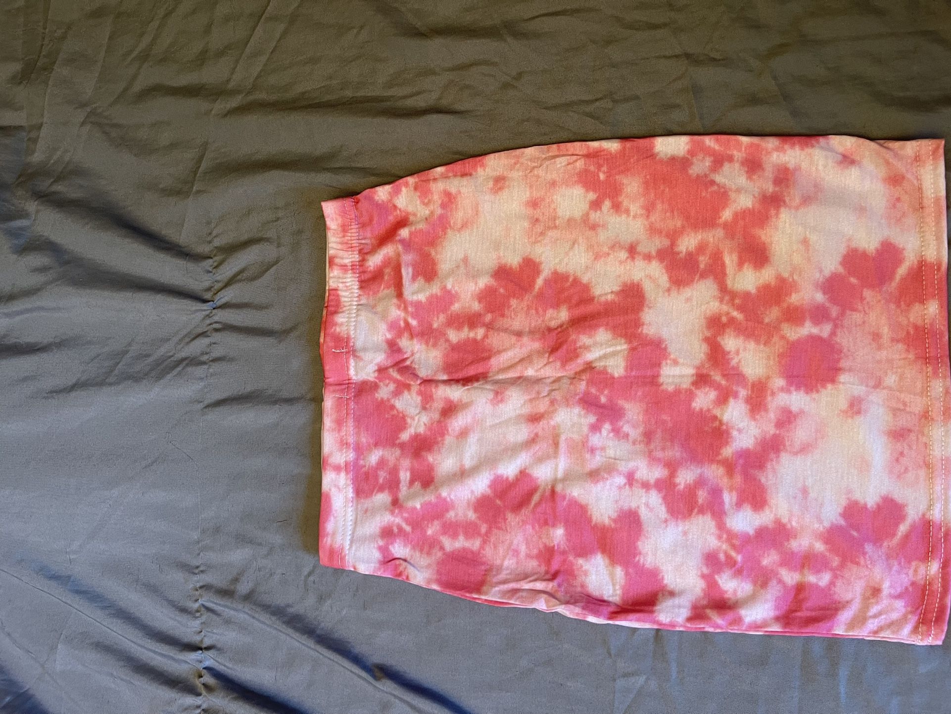 pink tie dye pencil skirt never worn