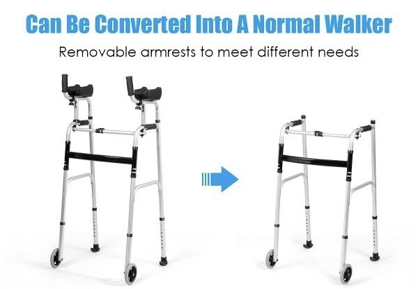 Folding Aluminum Alloy Wheel Walking Chair