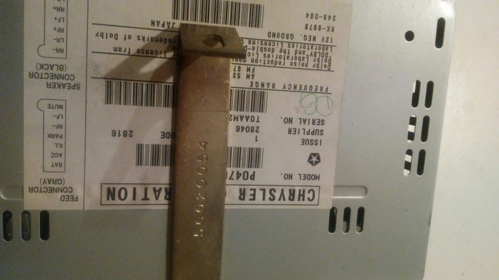 Got this out my 97 Dodge Ram conversion van
