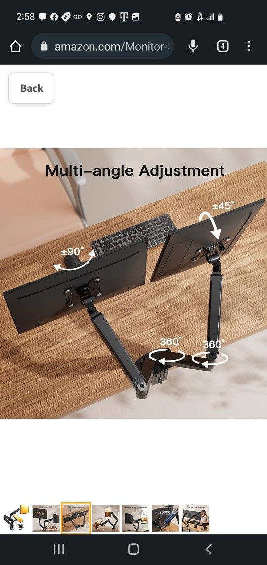 $35 ERGEAR DUAL COMPUTER MONITOR STAND