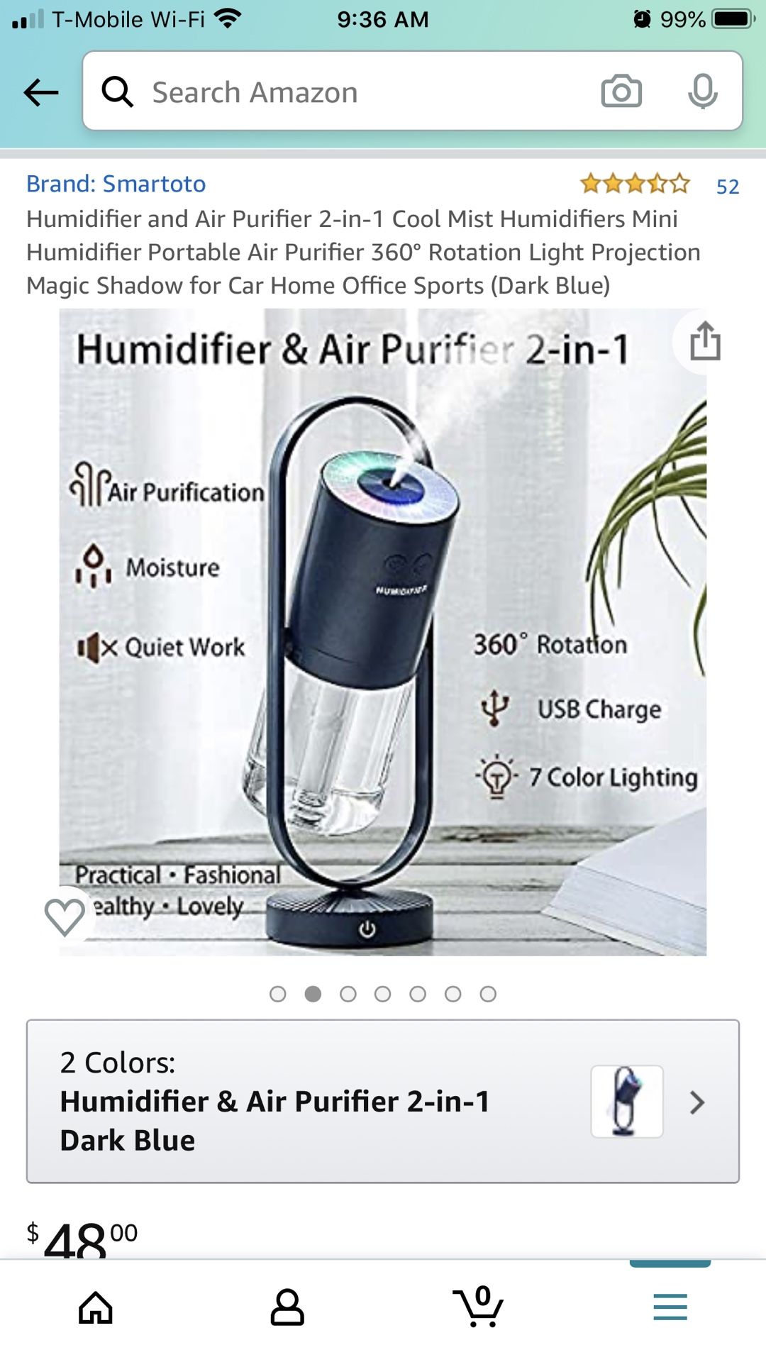 Portable Humidifier and Air Purifier