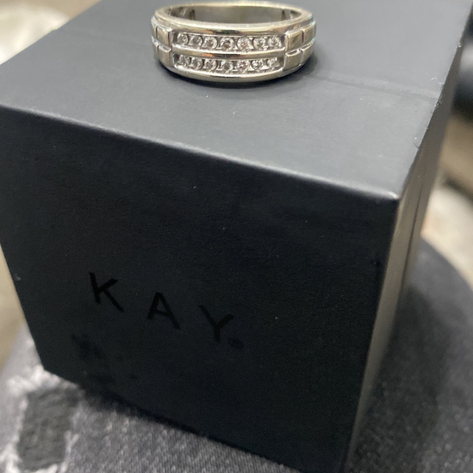 Diamond Wedding Band 10k 3/4 Diamonds