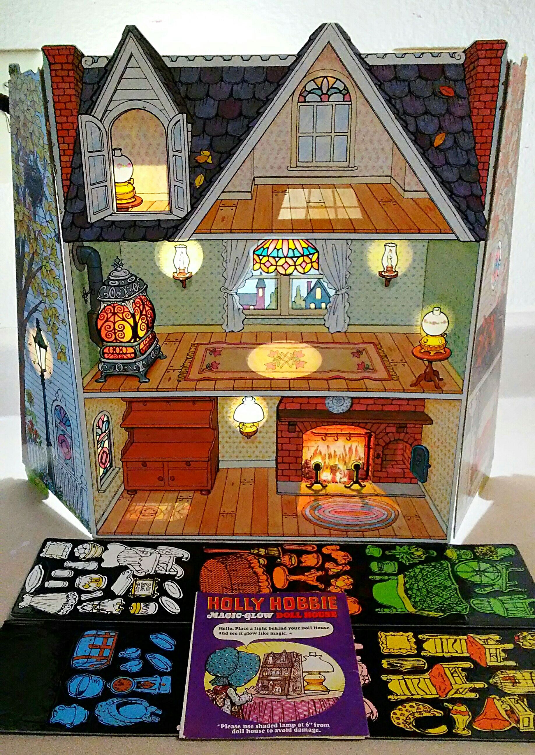 VINTAGE HOLLY HOBBIE MAGIC GLOW DOLL HOUSE + OTHER COLORFORMS for Sale in  San Antonio, TX - OfferUp