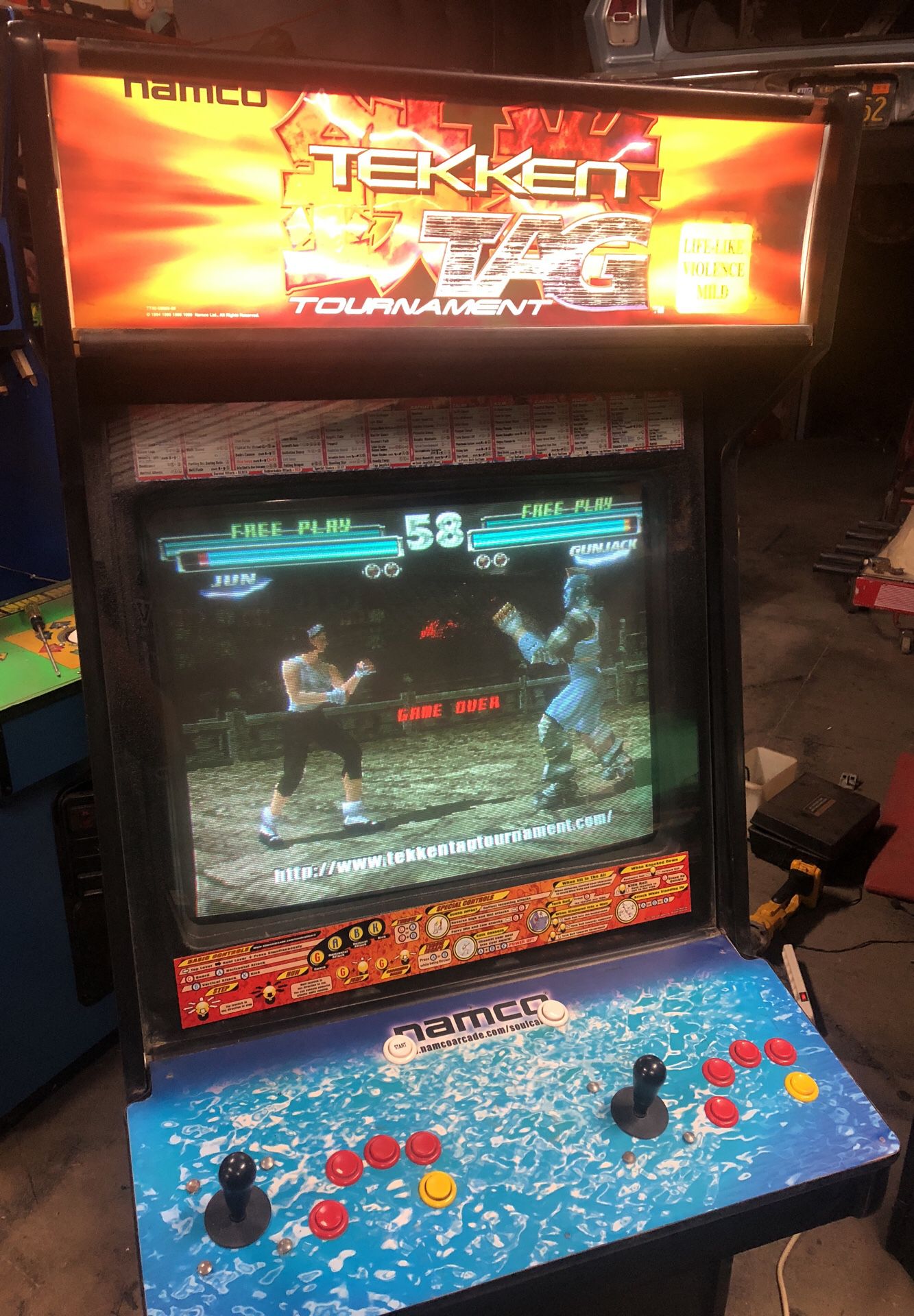 tekken tag arcade machine