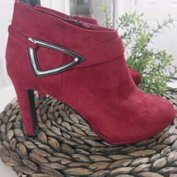 Impo Red Tootie Ankle Boot Size 7.5  Thumbnail