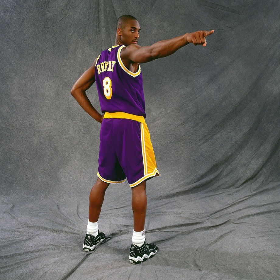 Los Angeles Lakers #8 Kobe Bryant Purple Rookie NBA Jersey