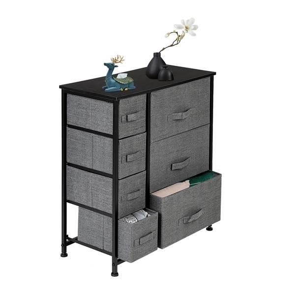 Dresser With 7 Drawers - Furniture Storage Tower Unit For Bedroom, Hallway, Closet, Office Organization - Steel Frame,