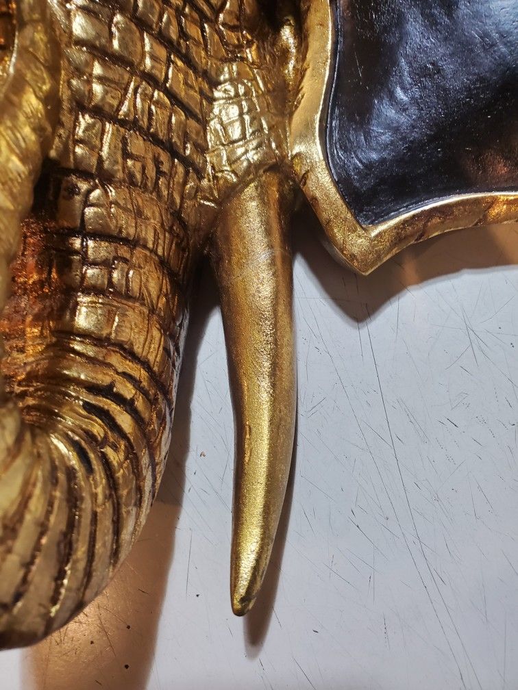 Gold Elephant Head Black