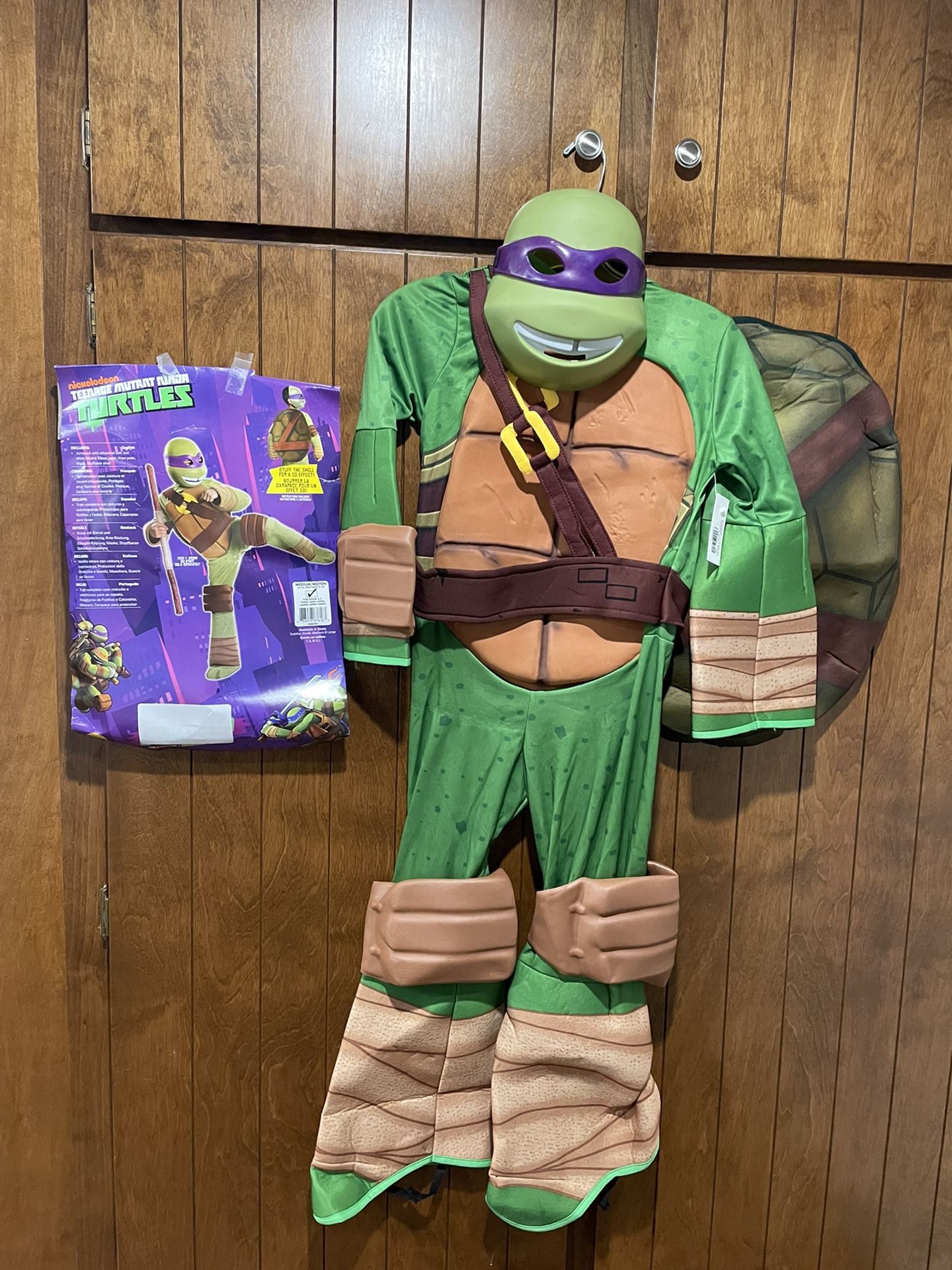 8 PIECE COSTUME Teenage Mutant Ninja Turtles DONATELLO Size Medium 8-10  Child Specialty KA3206864