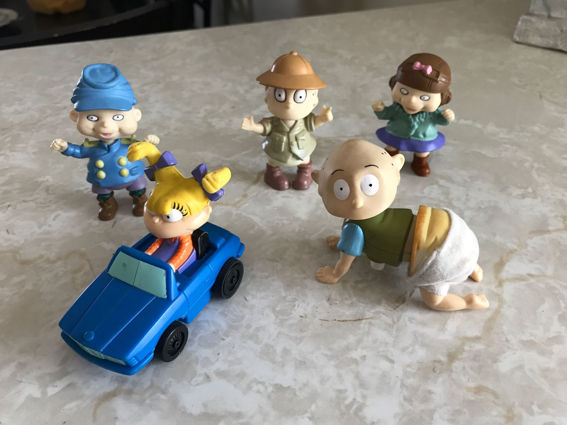 5 Antique Nickelodeon rugrats toys
