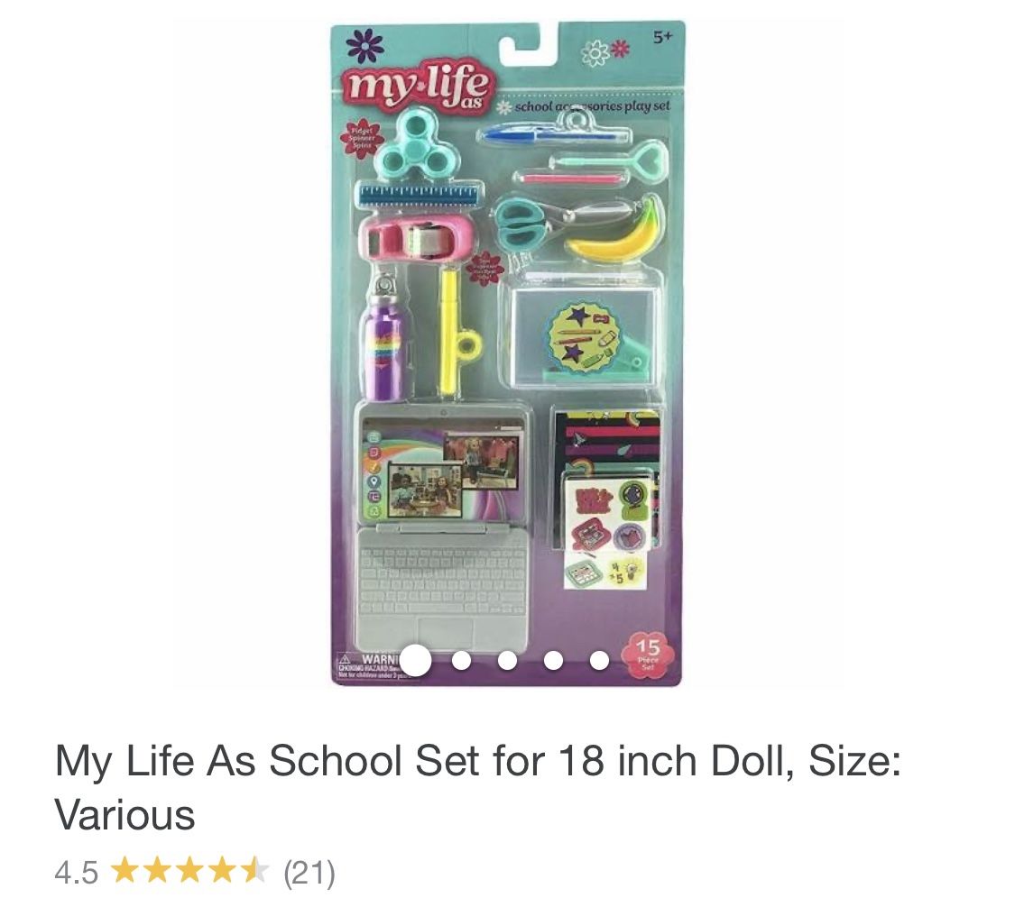 My Life School Set For 18 Inch Doll Size