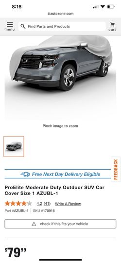 New ProElite SUV Car Cover  Thumbnail