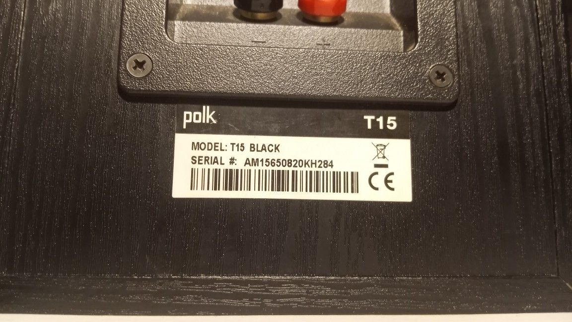 Polk T15 Mid-sub Bookshelf Speakers