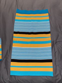 New York & Company striped skirt Thumbnail