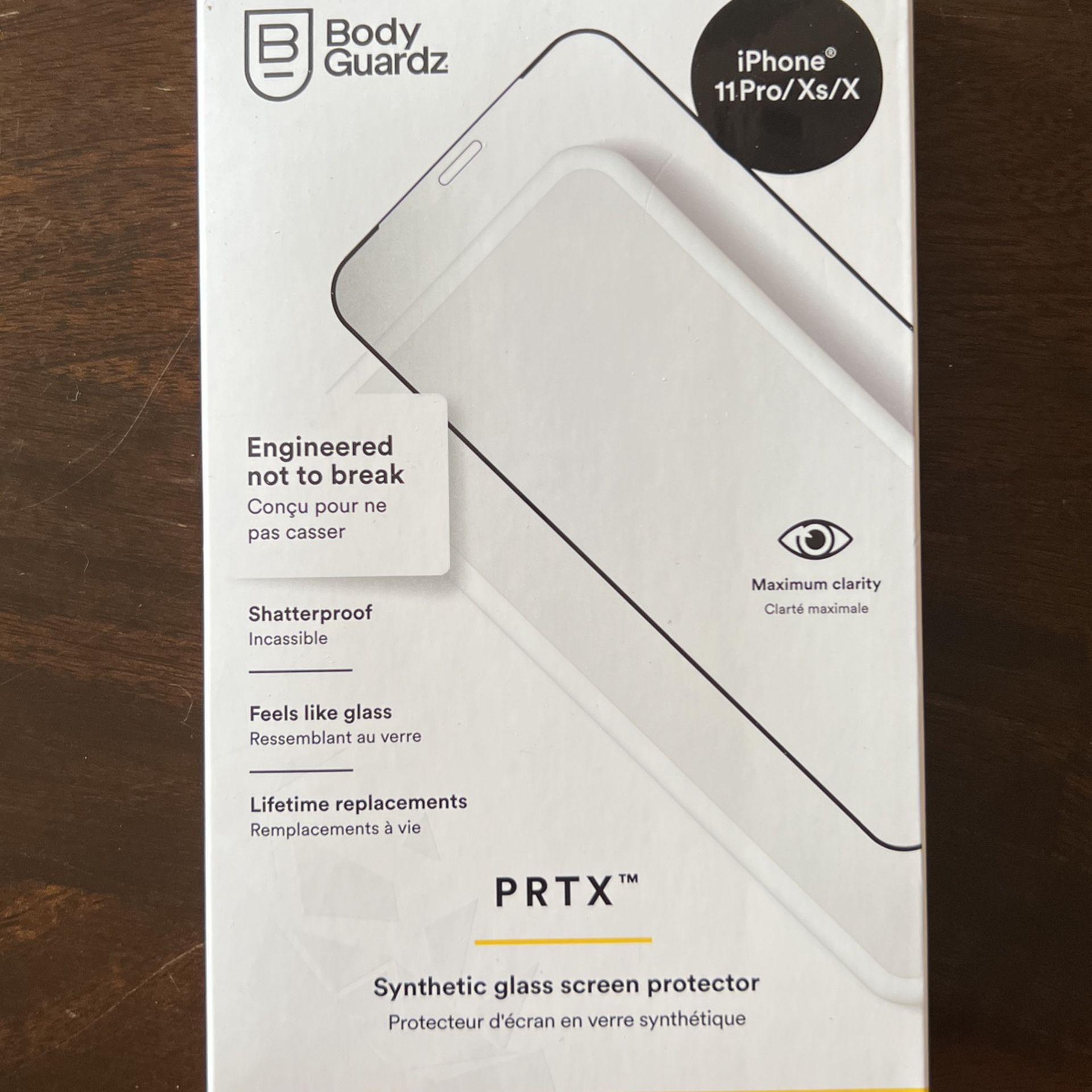 BodyGuardz iPhone 11 Pro/Xs/X Synthetic Glass Screen Protector (PRTX)
