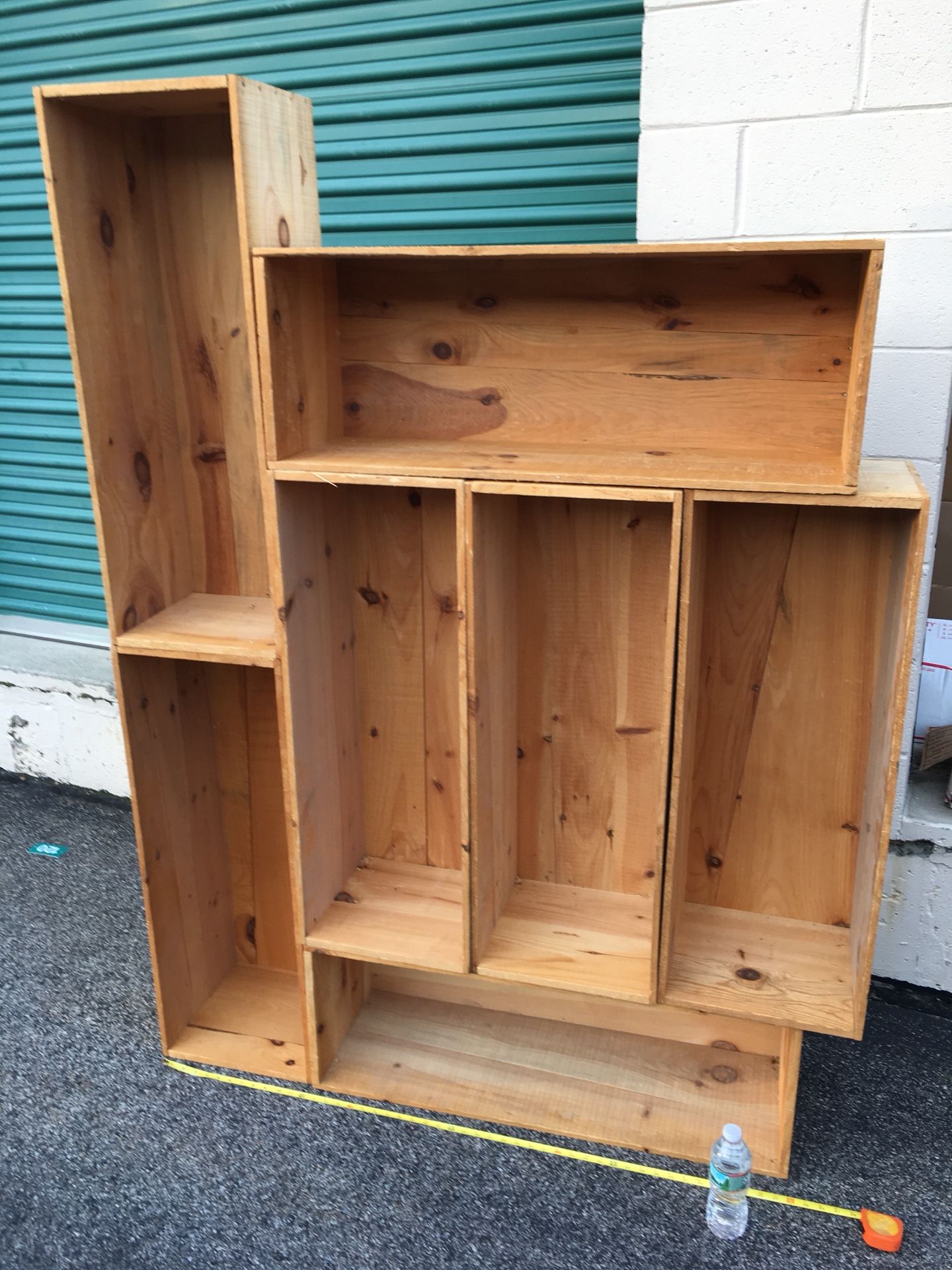Solid wood rustic adjustable storage crates bookshelves. Lots of combinations $10 each
