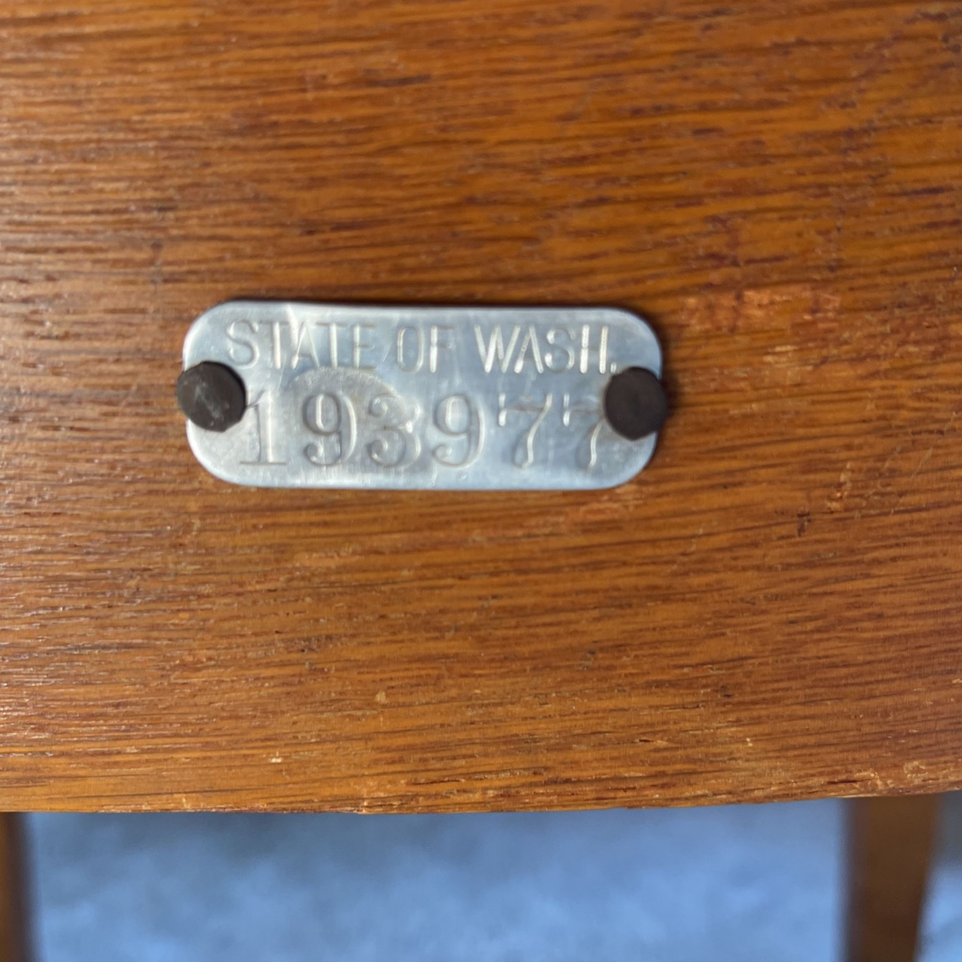 Old Solid Wood Teachers School Desk And chair - Free