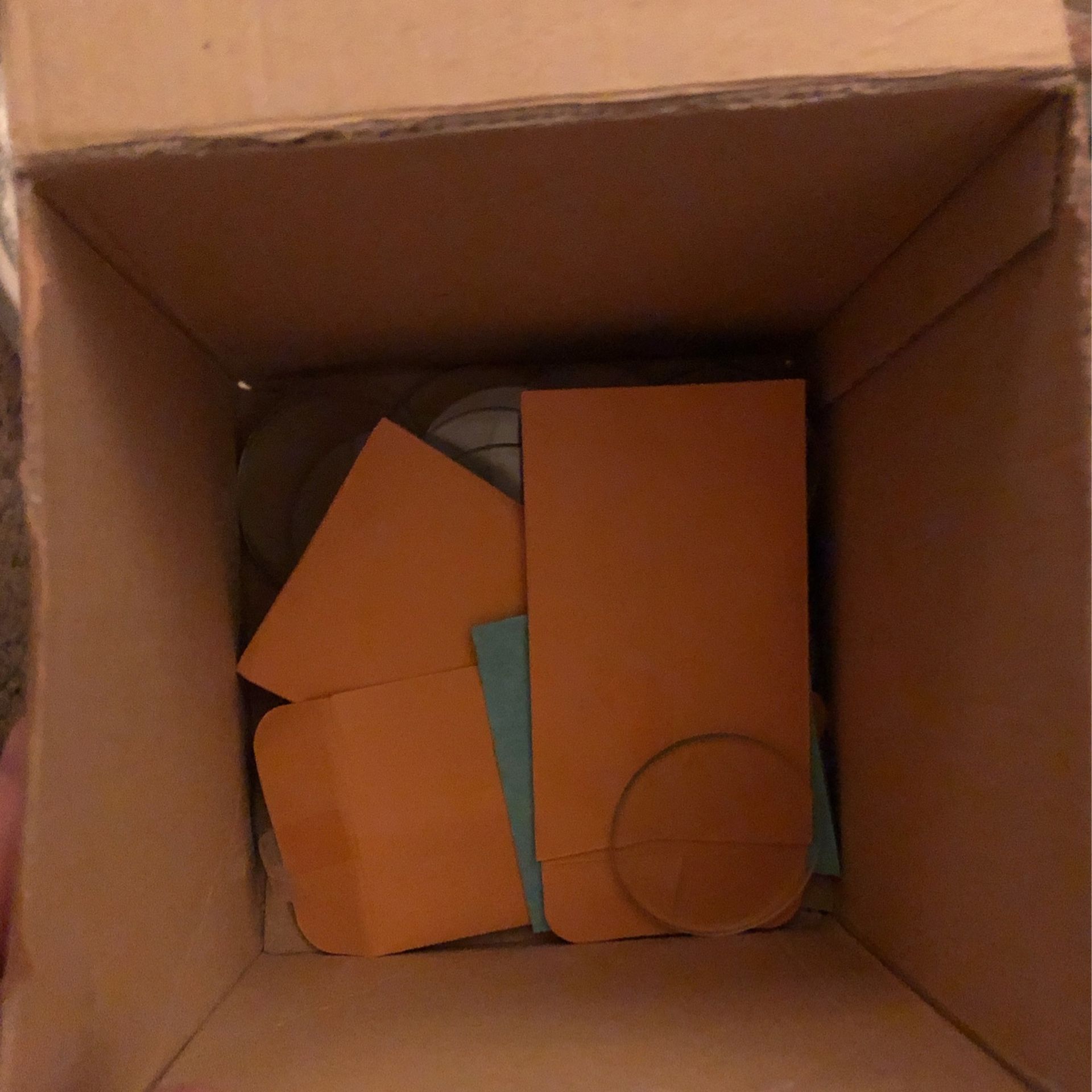 Box Of Assorted lighting supplies