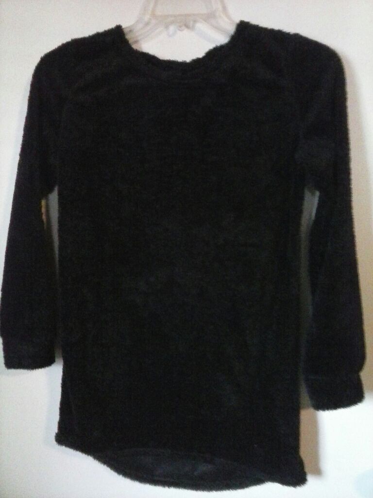 Soft tunic sweater, black