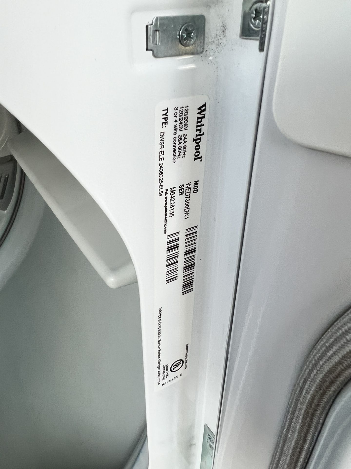 Whirlpool Cabrio Washer & Dryer Matching Set W/Steam