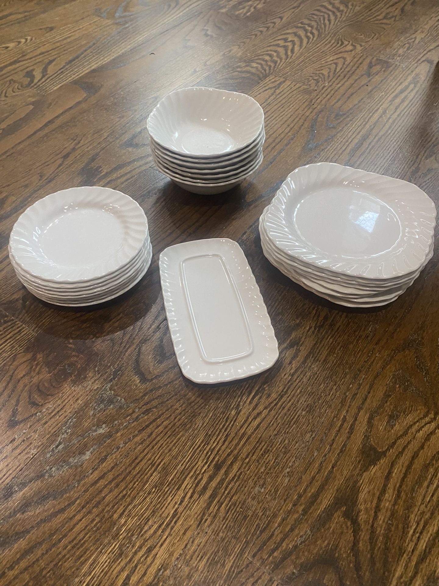 Dinnerware Set- Real China, White
