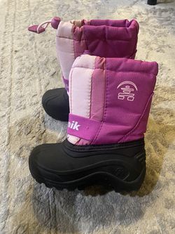 Kamik little girl toddler snow boots pink Sz 9 Thumbnail