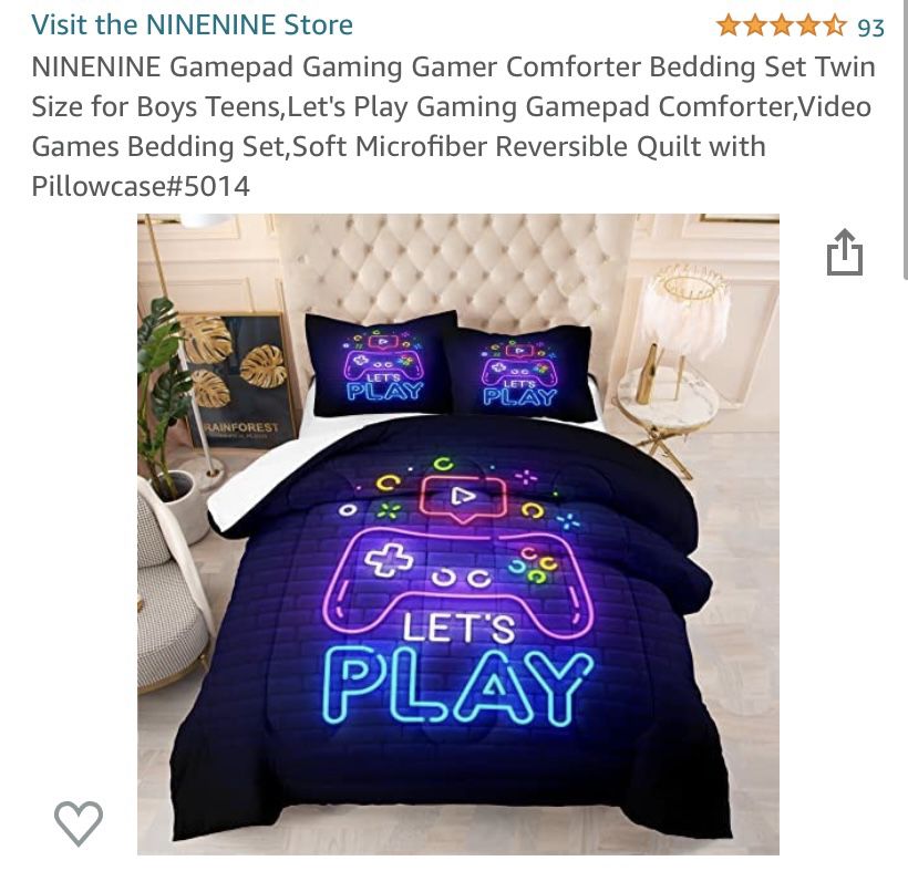 Neon Gamer Bedsheet