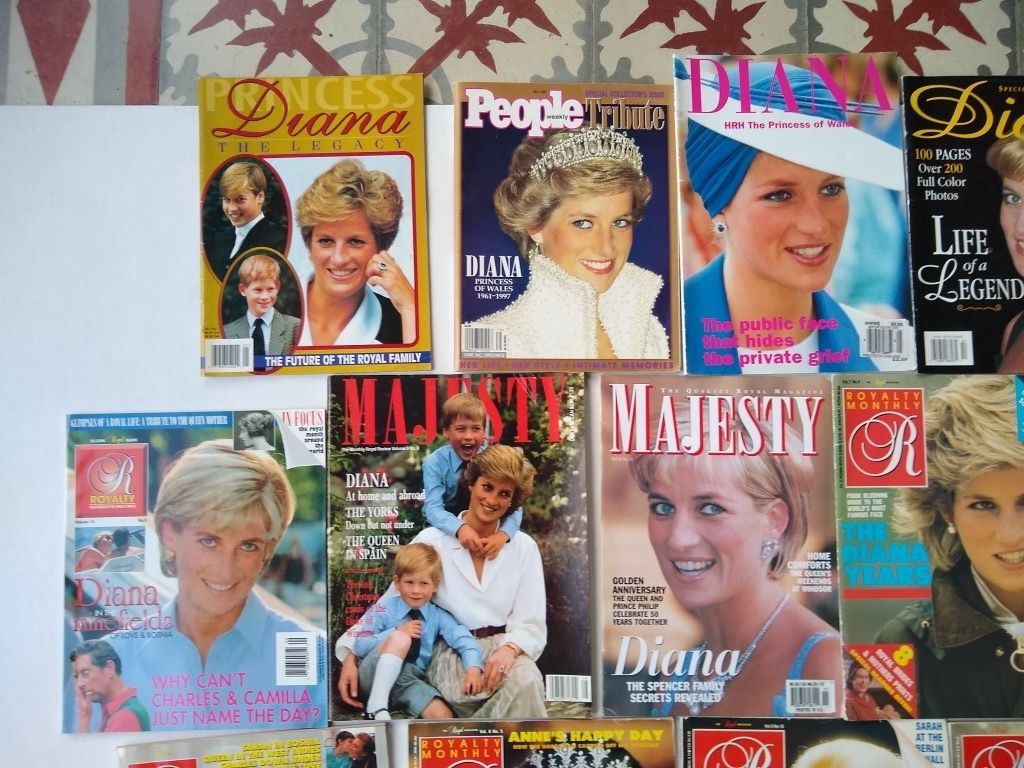 Lot Of 12 Princess Diana Magazines 1988 To 1997