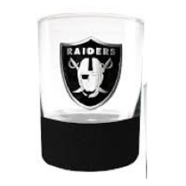 Las Vegas Raiders 14oz. Commissioner Rocks Whisky Glass
