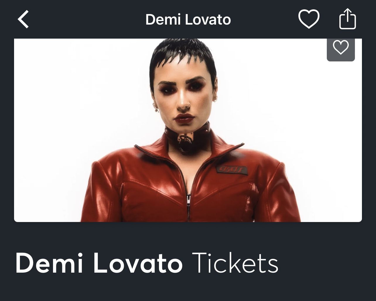 Demi Lovato Tickets 