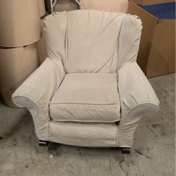 Rocking Chair It's White / It Has On A Chair Cover Thumbnail