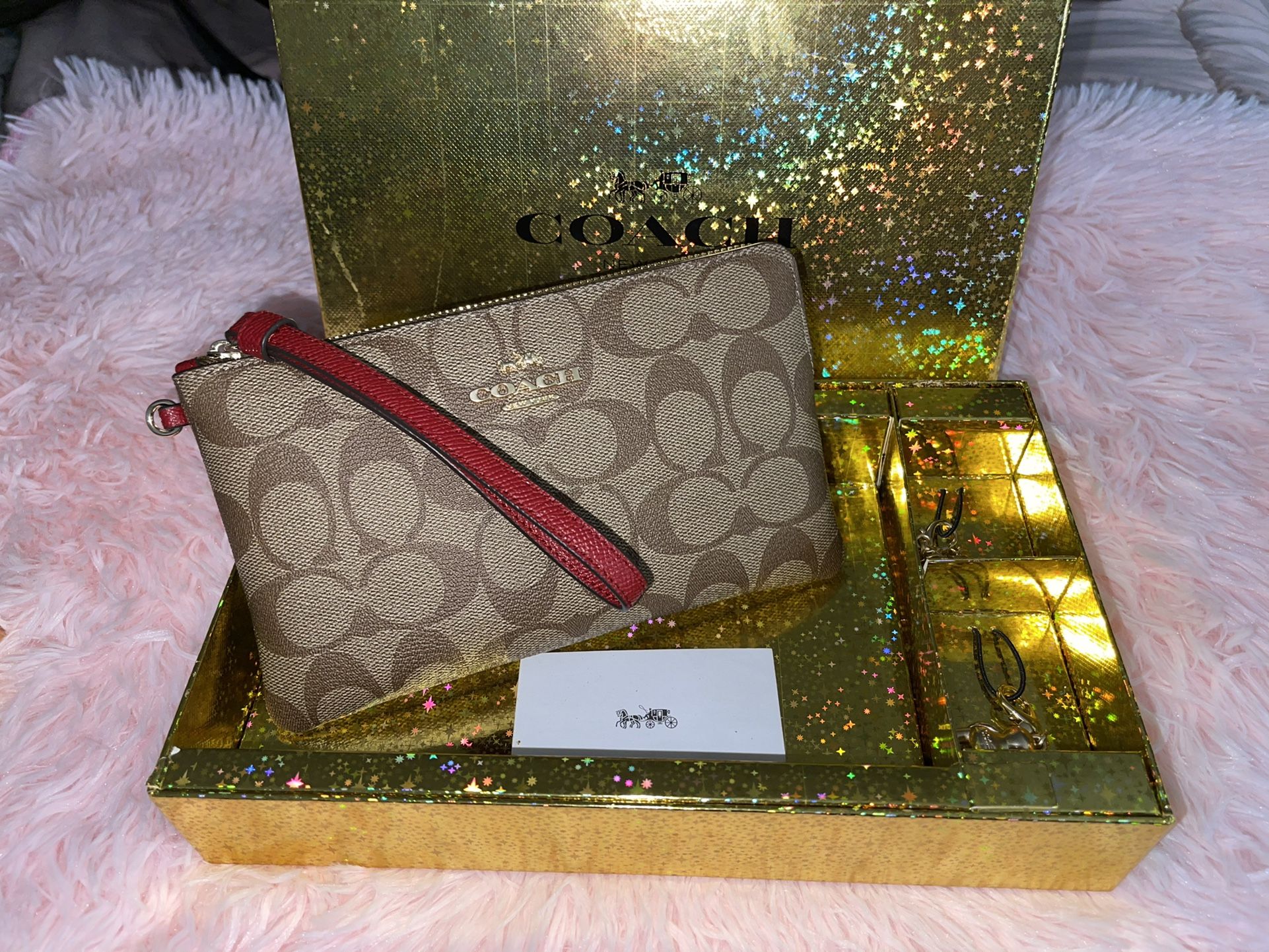 Coach Signature Wristlet