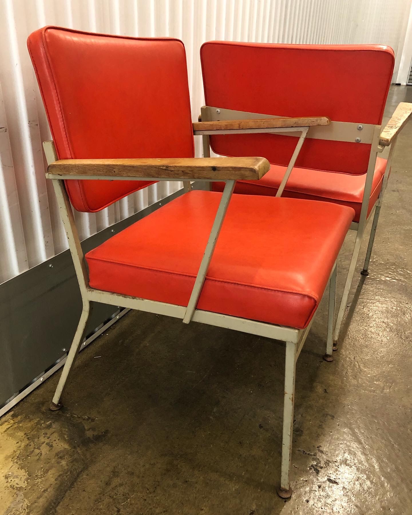 Vintage MidCentury Contemporary Leather Wood Metal Couches Benches Chairs